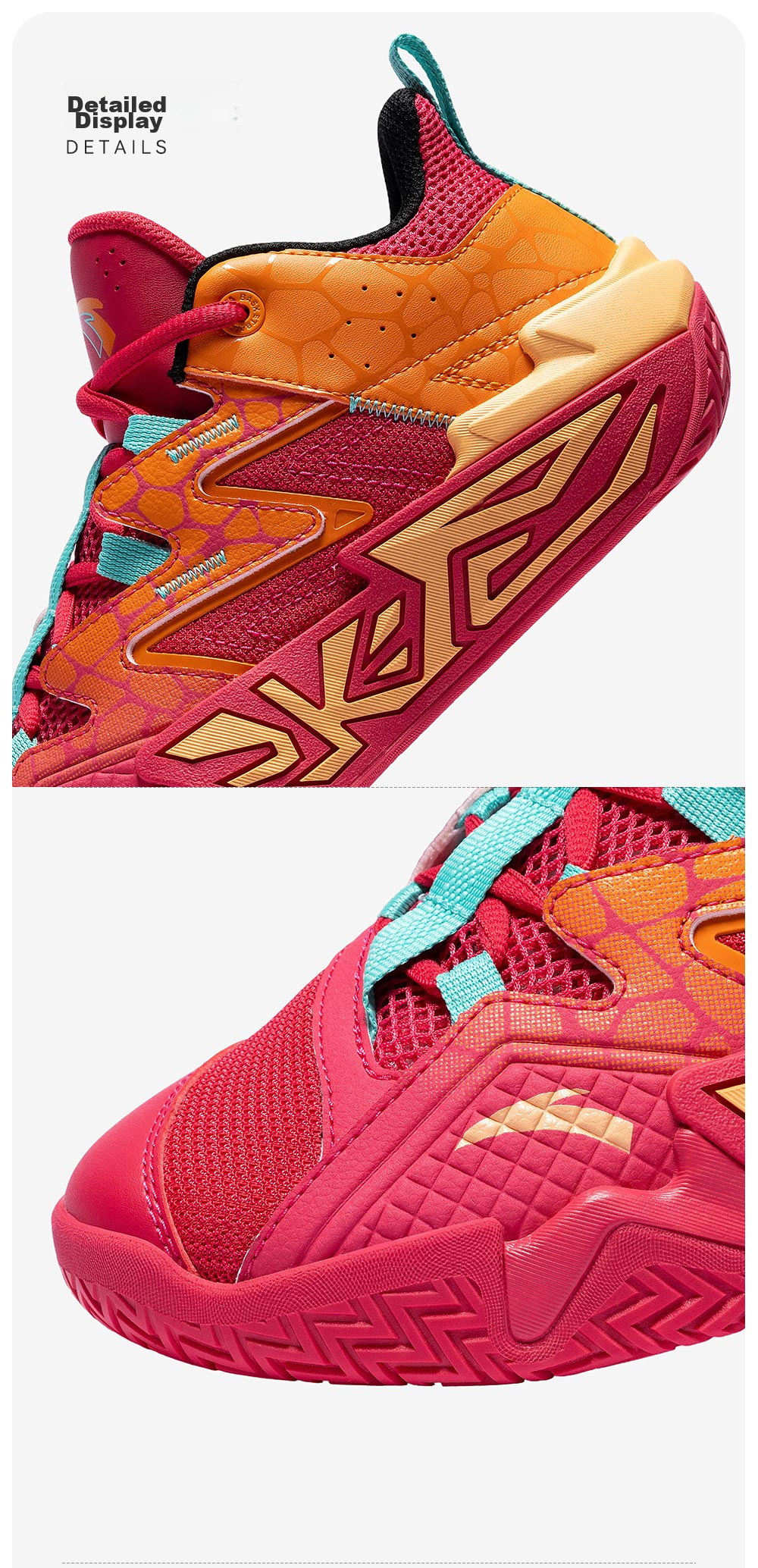 Anta Kids Boys Sports Shoes 2026 Summer Breathable Mesh Durable Cement Basketball Shoes A12621102 57